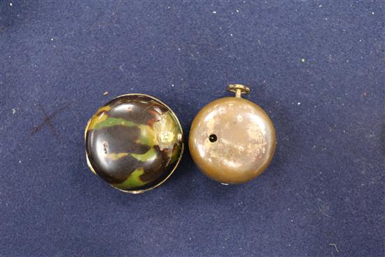 3 x pair cased pocket watches and a fob watch